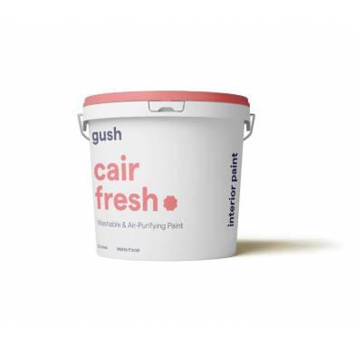 GUSH Cair Fresh Washable Anti-Mould Air Purification Odourless White Wall Paint for Indoor 5 Litres (GREEN LABEL PAINT)