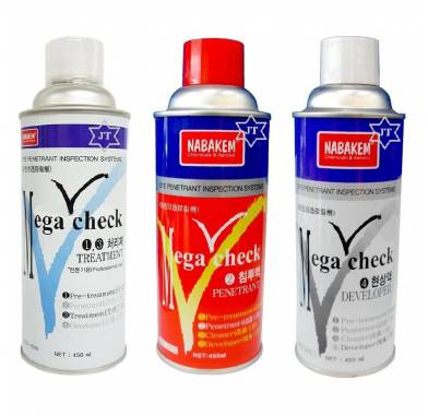 NABAKEM Dye Penetrant Mega Check Spray Can – 500ml for Non-Destructive Testing