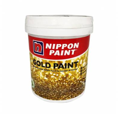 NIPPON Gold Paint 1kg for Wood and Metals (Interior and Exterior Usage)