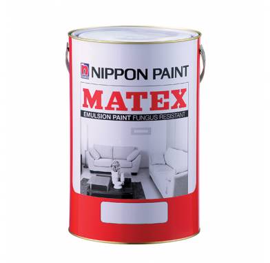 NIPPON MATEX Emulsion Paint 7 Litres Fungus Resistant / 9102 White / 9103 Black