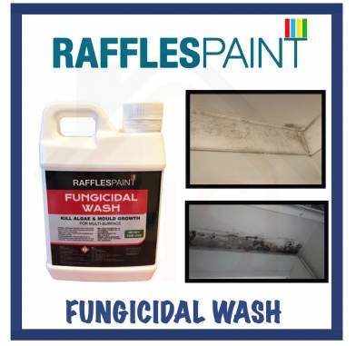 RAFFLES PAINT Fungicidal Wash 1 or 5 Litre (Mould, Fungus and Algae Remover)