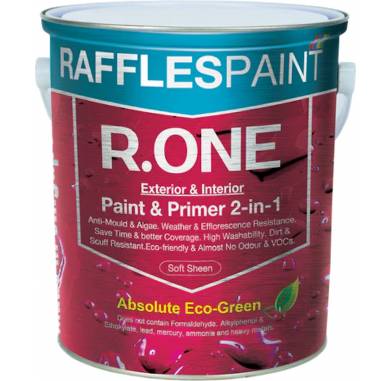 RAFFLES PAINT R.ONE 2-in-1 Exterior Interior Primer and Paint 5L / 20L