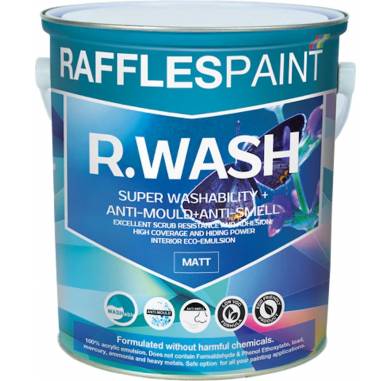 RAFFLES PAINT R.WASH Washable Anti-smell Wall Paint 1L / 5L / 20L