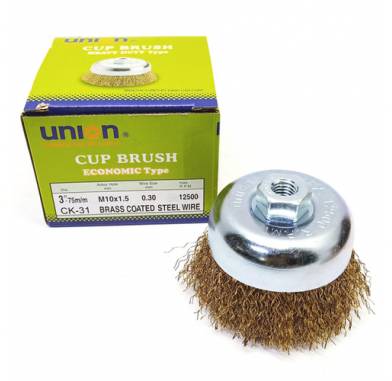 UNION CK-31Brass Cup Brush (M10X1.5)